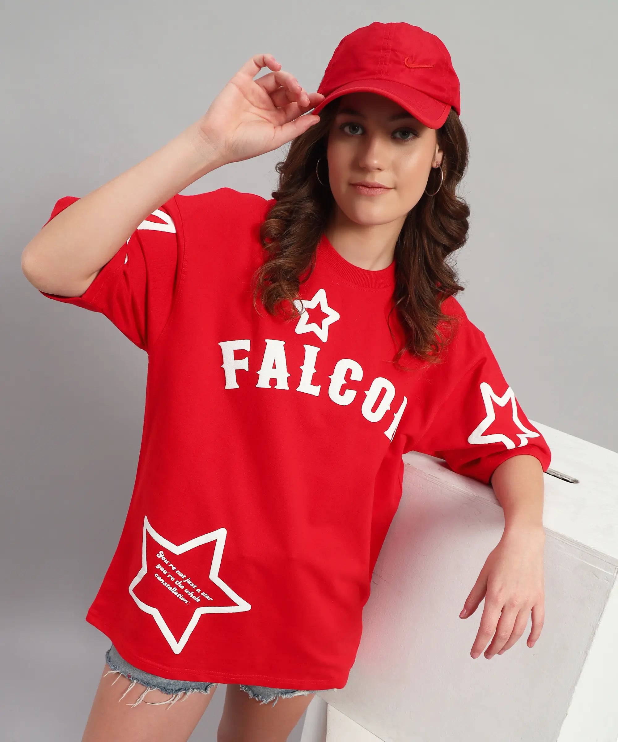 RED COSMIC RADIANCE T-SHIRT