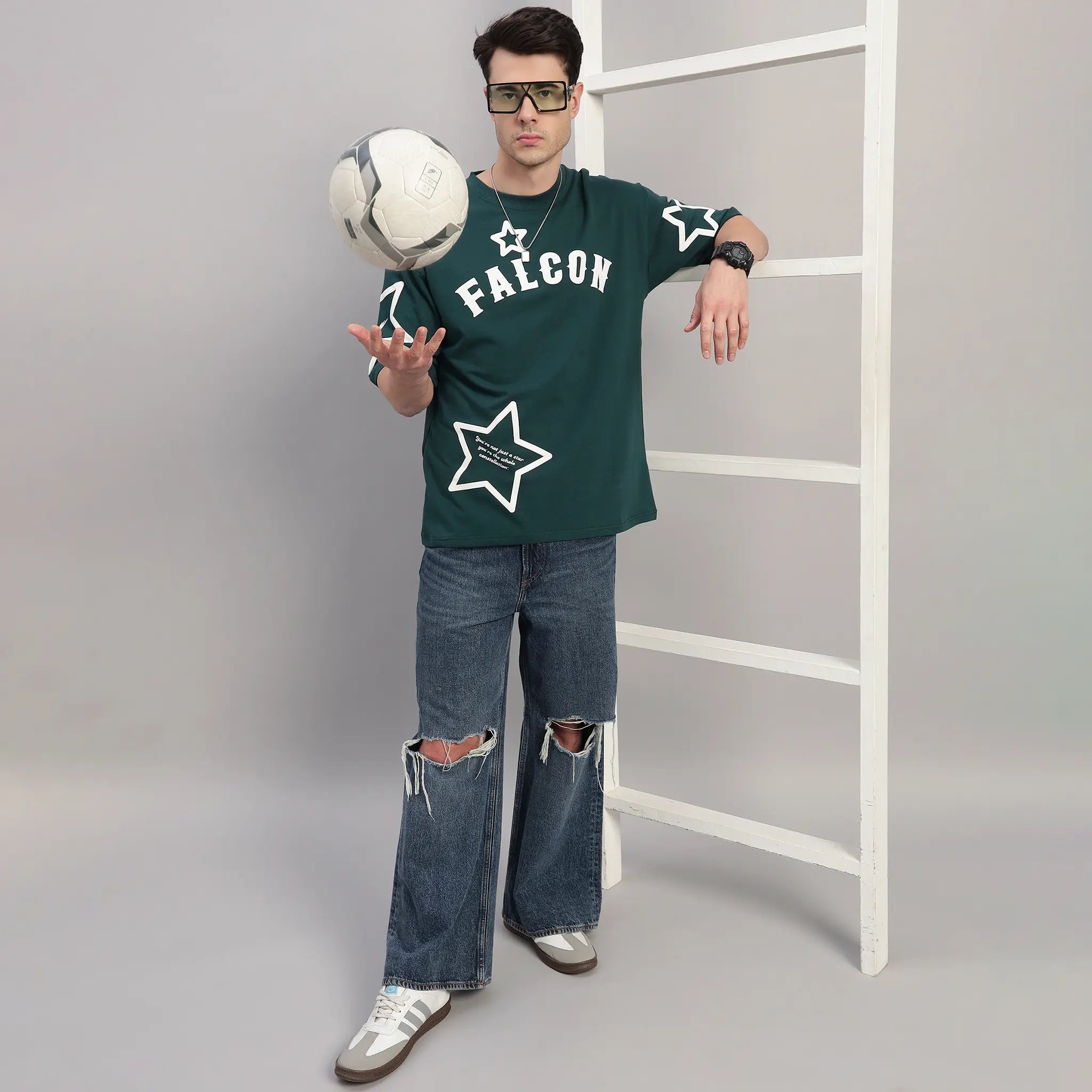 DARK GREEN STELLAR CONSTELLATION T-SHIRT