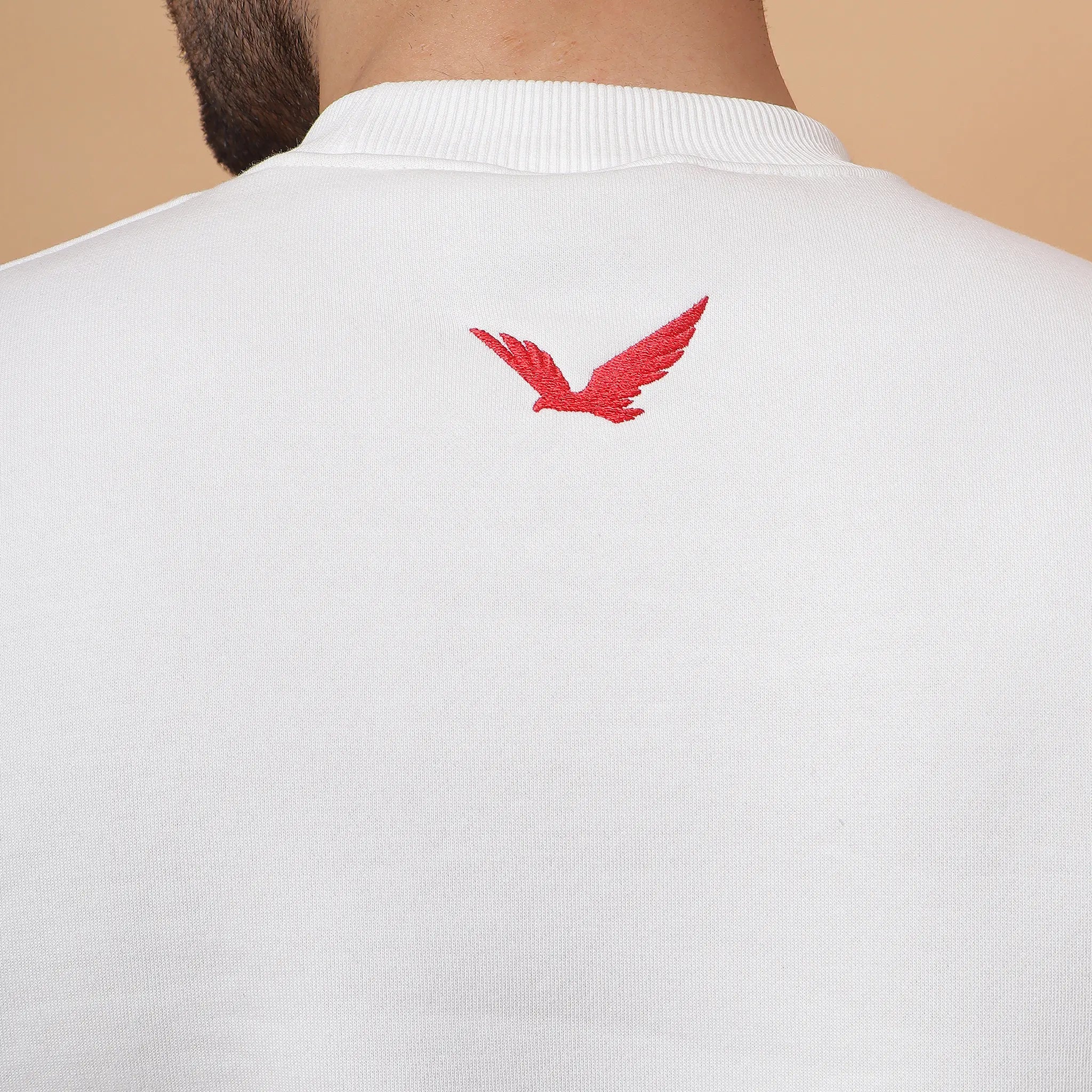 White Inferno Sweatshirt Ignite Power and Freedom