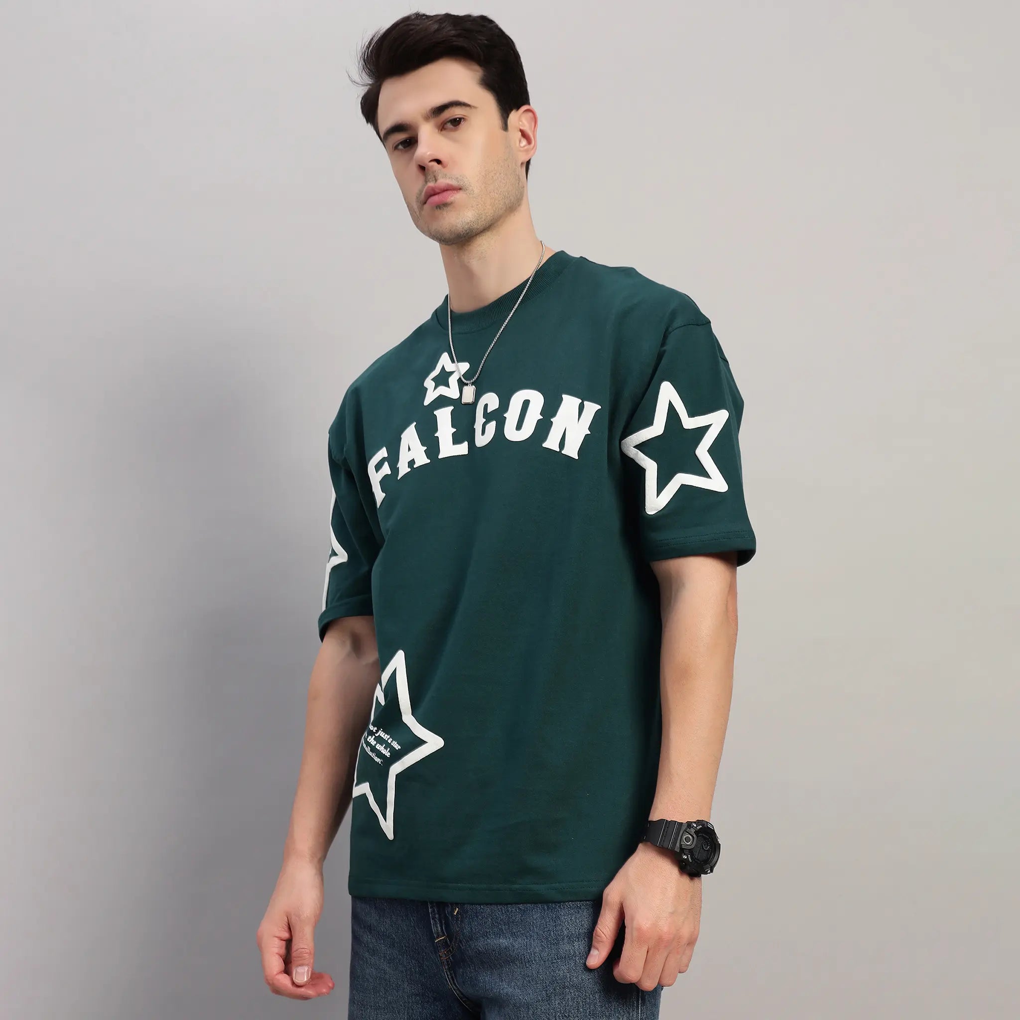 DARK GREEN STELLAR CONSTELLATION T-SHIRT
