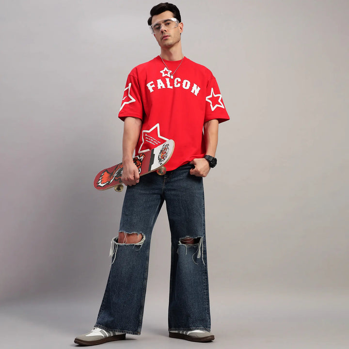 RED COSMIC RADIANCE T-SHIRT