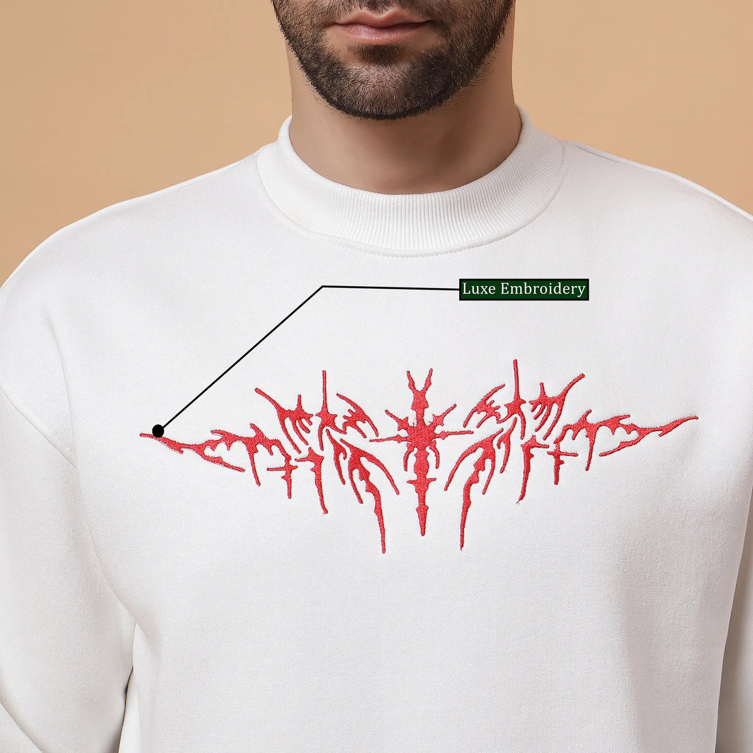 White Inferno Sweatshirt Ignite Power and Freedom