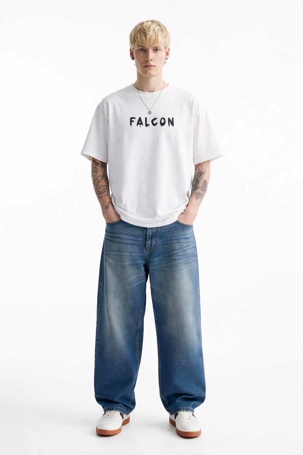 White Swift Raptor Oversized T-shirt