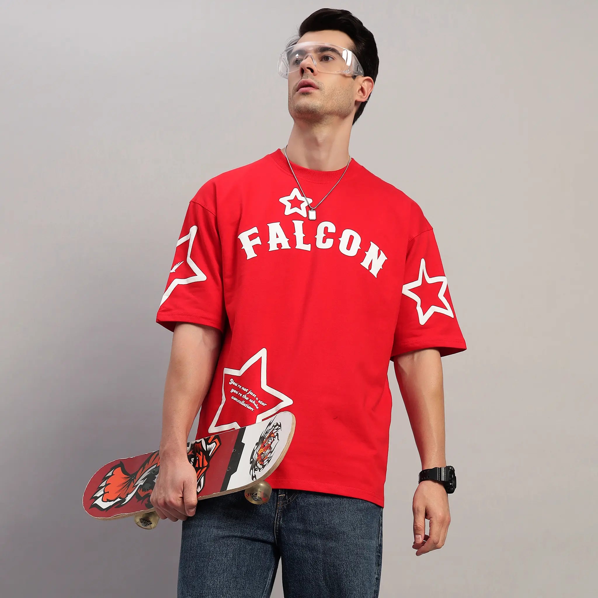 RED COSMIC RADIANCE T-SHIRT