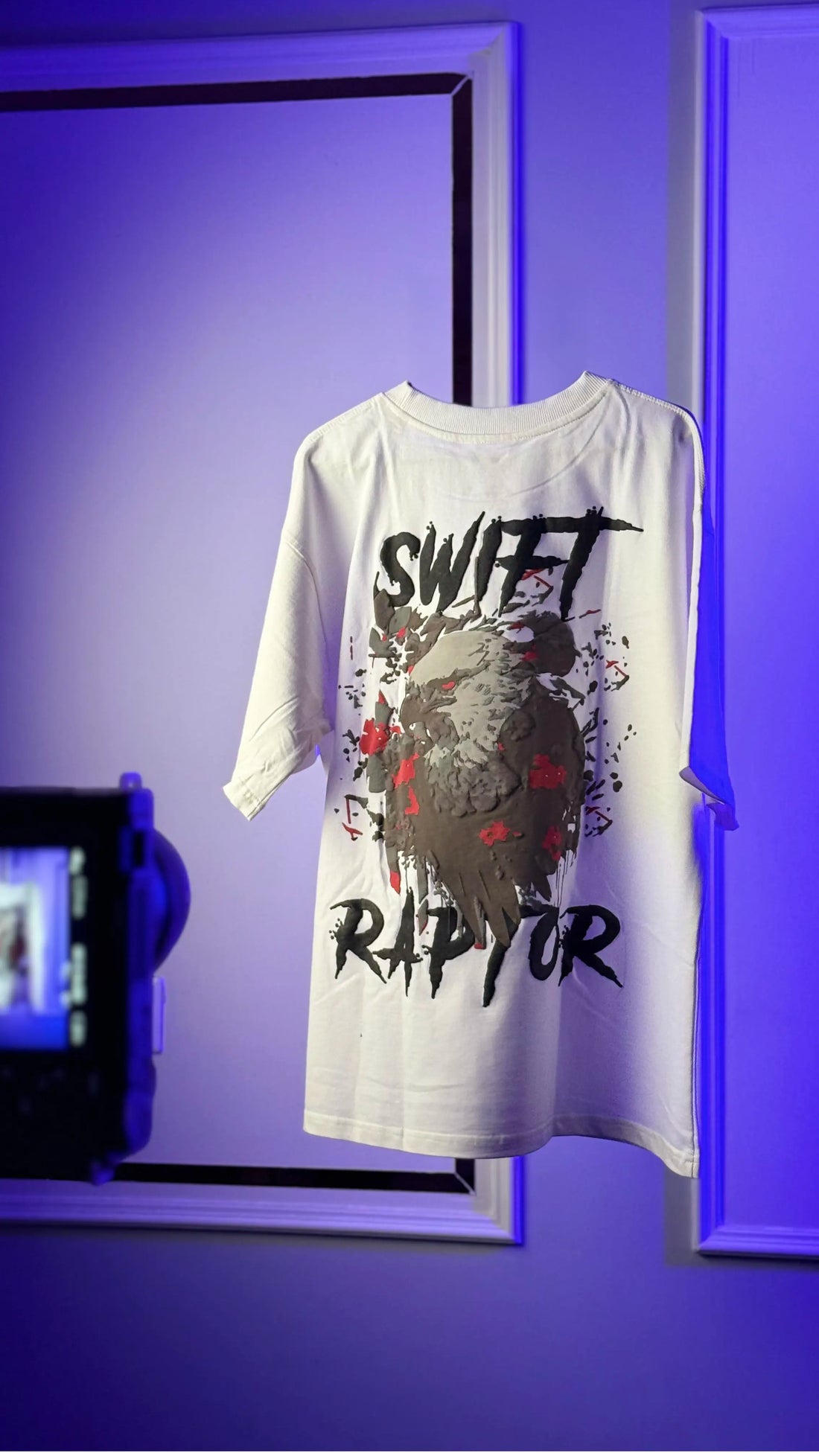 White Swift Raptor Oversized T-shirt
