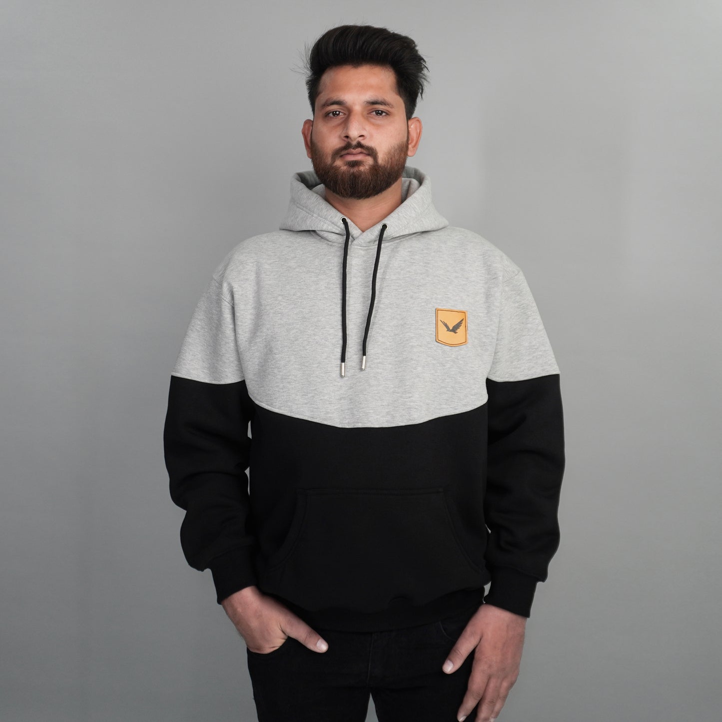 Grey Oversized Hoodie – Falcon Clothing