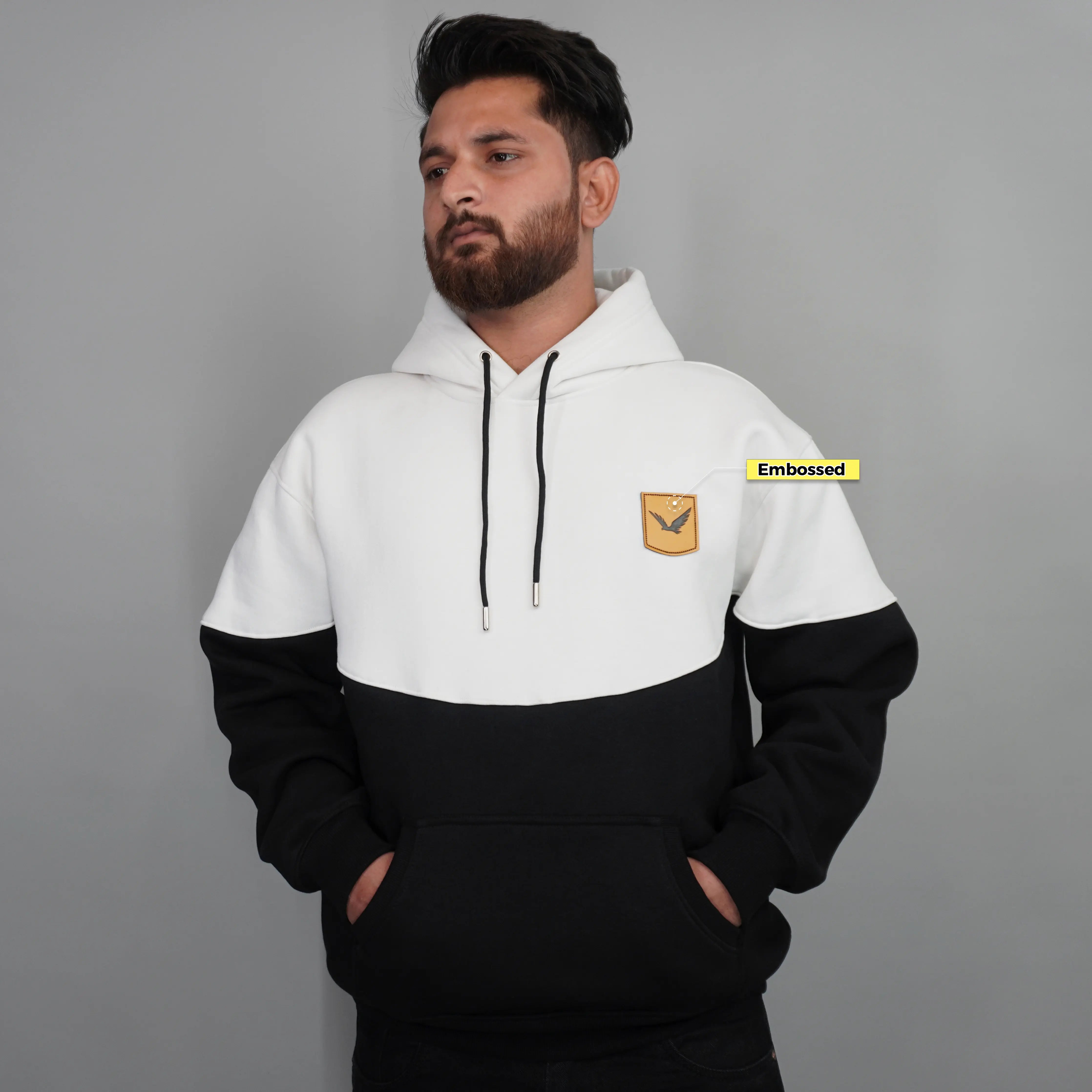 White Oversized Hoodie